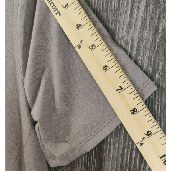 Zenana Premium Women's Size Large Grey Tunic Flare Midi Pockets - Picture 9 of 9